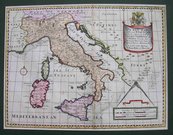 ITALY A NEW MAP OF PRESENT ITALY