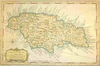 CARTE DE LISLE DE LA JAMAIQUE