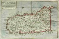 ST LUCIA .. CARTE DE LISLE DE ST LUCIE