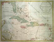 WEST INDIES ALGEMEENE KAART VAN DE WESTI...