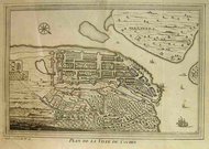 COCHIN PLAN DE LA VILLE DE COCHIN