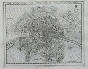 PARIS MAP PLAN DE LA VILLE,CITE,UNIVERSI...