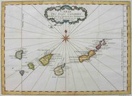 CANARY ISLANDS CARTE DES ISLES CANARIES