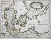 DENMARK CARTE DU ROYAUME DE DANEMARQ