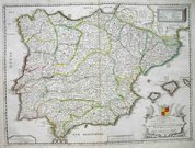 SPAIN LESPAGNE DIVISEE EN SES PRINCIPAUX...
