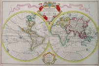 WORLD  MAPPE-MONDE DRESSE SUR LES OBSERV...