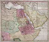 EGYPT SAUDI ARABIA SUDAN ETC CARTE DE LE...