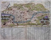 ROME .. NOUVEAU PLAN DE LA VILLE DE ROME