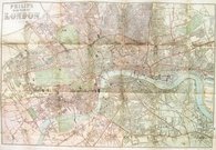 LONDON   PHILIPS NEW PLAN OF LONDON 1875...