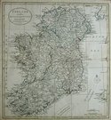  IRELAND DIVIDED INTO PROVINCES AND COU...
