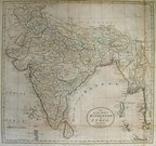 INDIA BURMA    AN ACCURATE MAP OF HINDOS...