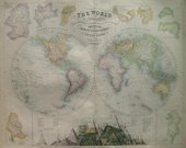 WORLD  THE WORLD VIN HEMISPHERES WITH CO...