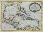 WEST INDIES  CARTE DU GOLPHE DU MEXIQUE ...