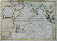 CHART INDIAN OCEAN   CARTE DE LOCEAN ORI...