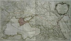 BLACK SEA   CARTE DES ENVIRONS DE LA MER...