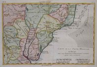 BRAZIL   CARTE DE LA PARTIE MERIDIONALE ...