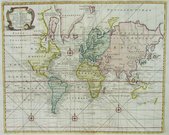 WORLD    A NEW & CORRECT CHART OF AL...
