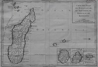 MADAGASCAR MAURITIUS  REUNION ..CARTE DE...