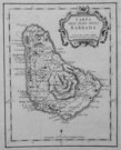 BARBADOS  CARTA DELL ISOLA DELLA BARBADA