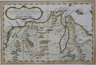 COLUMBIA  VENEZUELA   CARTE DES PROVINCE...