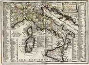 CARTE GENERALE DITALIE ET DES ISLES ADJA...