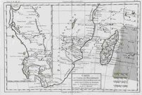 CARTE DU CANAL DE MOZAMBIQUE..MADAGASCAR...