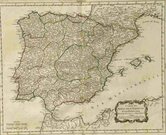 CARTE DU ROYAUME DESPAGNE ET DE PORTUGAL