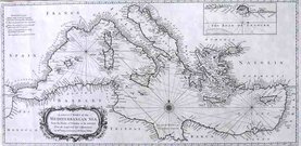 (CHART) A CORRECT CHART OF THE MEDITERRA...