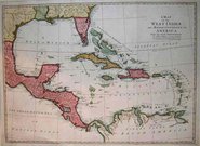 A MAP OF THE WEST INDIES AND THE MIDDLE ...