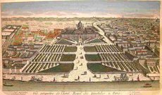 PARIS VUE PERSPECTIVE DE L'HOTEL ROYAL DES INVALIDES A PARIS