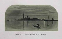 VENICE  ISLAND OF ST GIORGIO MAGGIORE IN THE MOONLIGHT