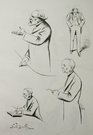 FRENCH POLITICAL CARICATURE  MM RIBOT ET MELINE