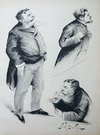 FRENCH POLITICAL CARICATURE   MM JALAZOT, PAUL BEAUREGARD