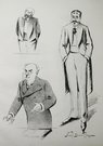 FRENCH POLITICAL CARICATURE  MM LOCKROY , MILLEVOYE ET CUNEO D'ORNANO