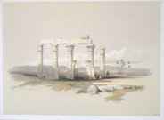 REMAINS OF THE TEMPLE OF MEDAMOUT AT THEBES