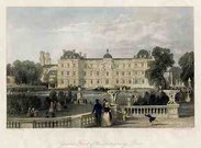  GARDEN FRONT OF THE LUXEMBOURG PARIS