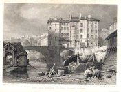THE OLD BRIDGE ON THE SAONE LYONS