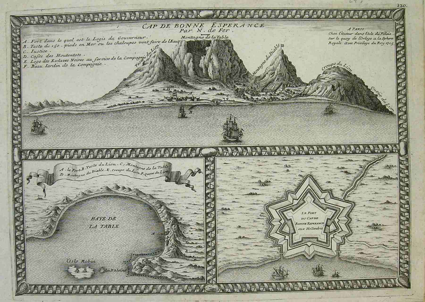 Capetown Cap De Bonne Esperance Michael Jennings Antique
