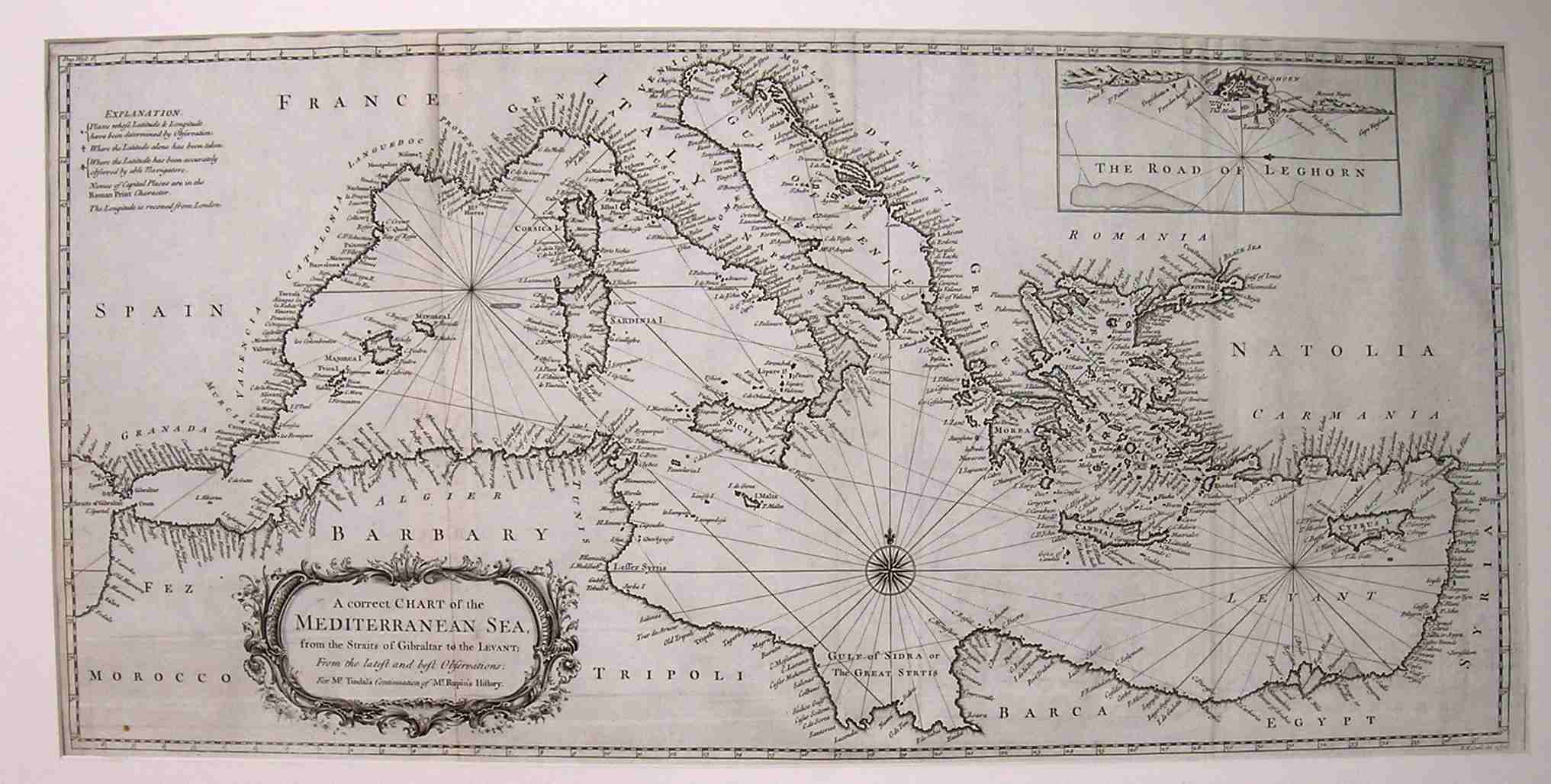 a correct chart of the mediterranean sea michael antique sea charts