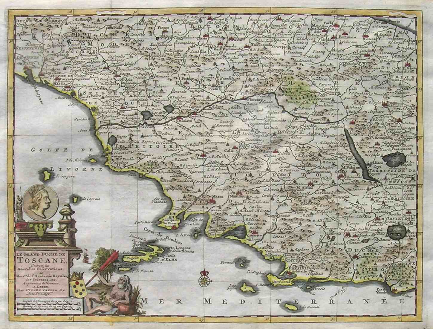 TUSCANY LE GRAND DUCHE DE TOSCANE || Michael Jennings Antique Maps and ...