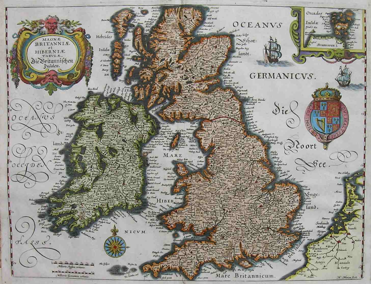 BRITISH ISLES MAGNAE BRITANNIAE ET HIBURNIAE TABULAE Michael