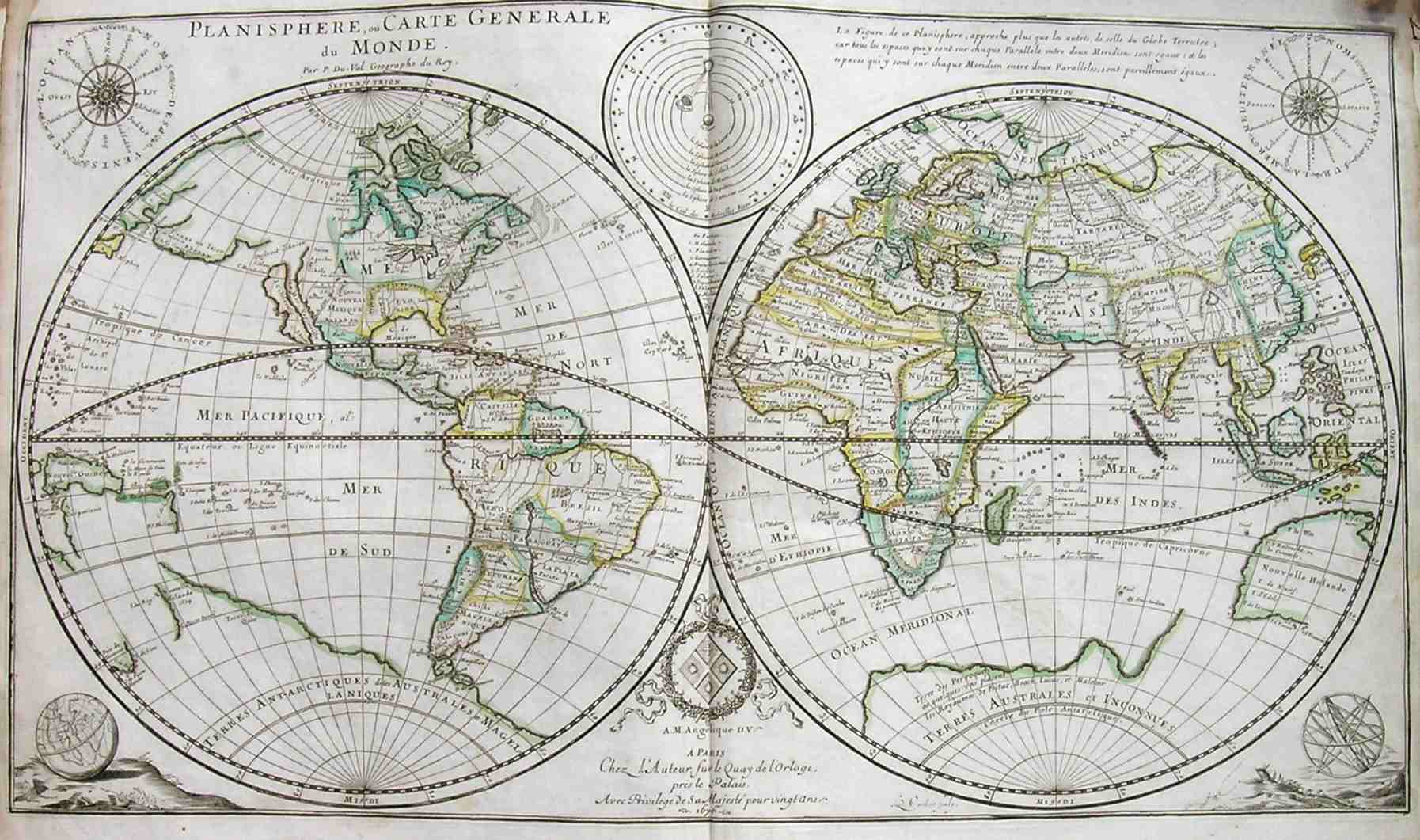 World Planisphere Ou Carte Generale Du Monde Michael