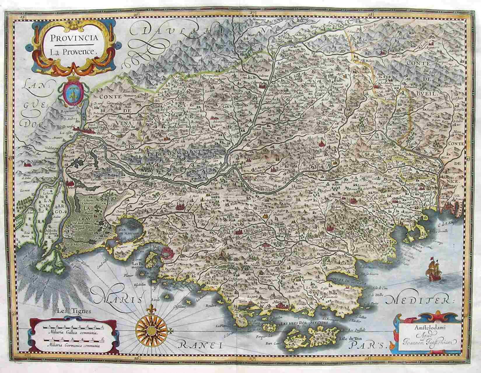 PROVENCE PROVINCIA LA PROVENCE  Michael Jennings Antique Maps and Prints