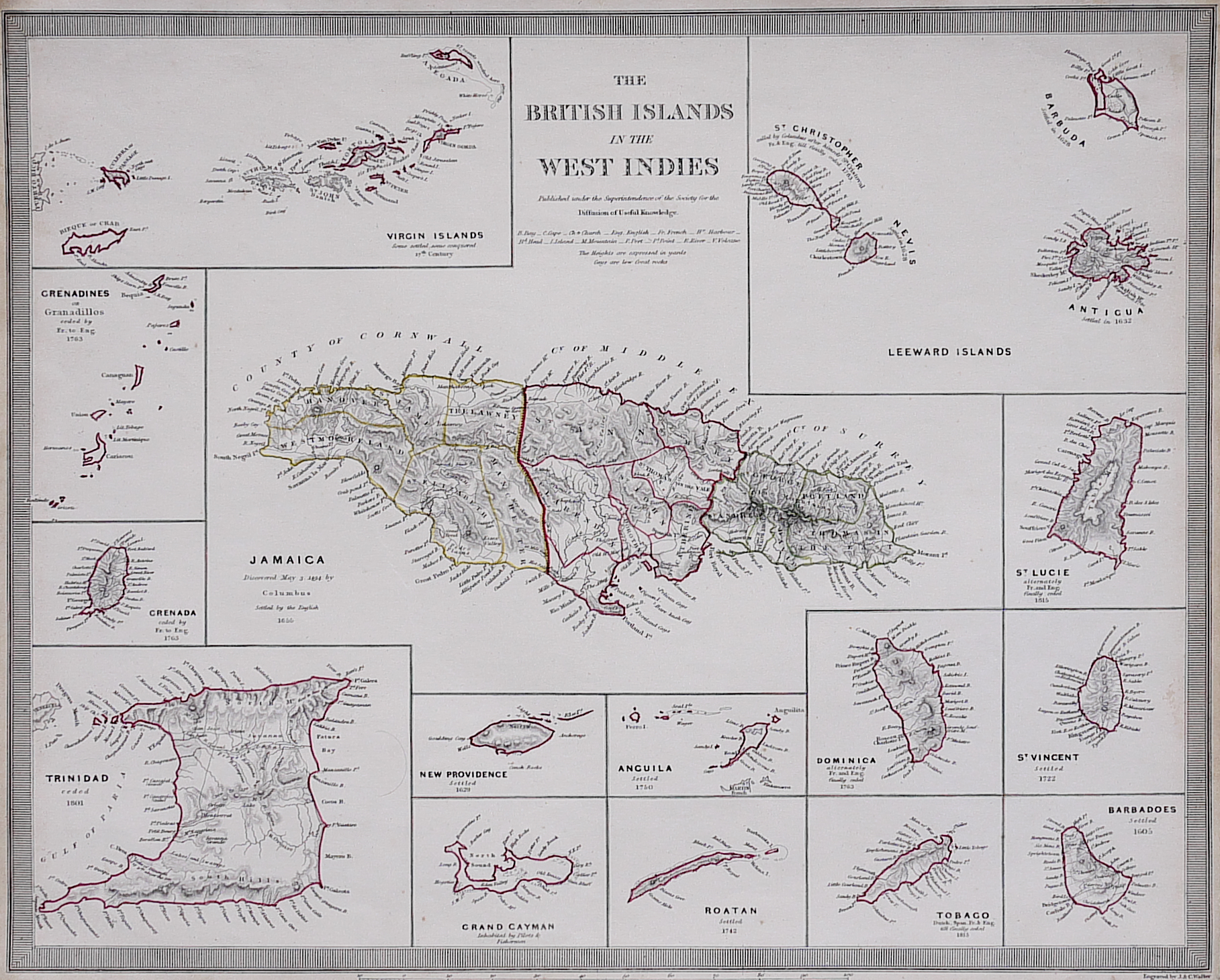 West Indies Antique Map West Indies Antique Map