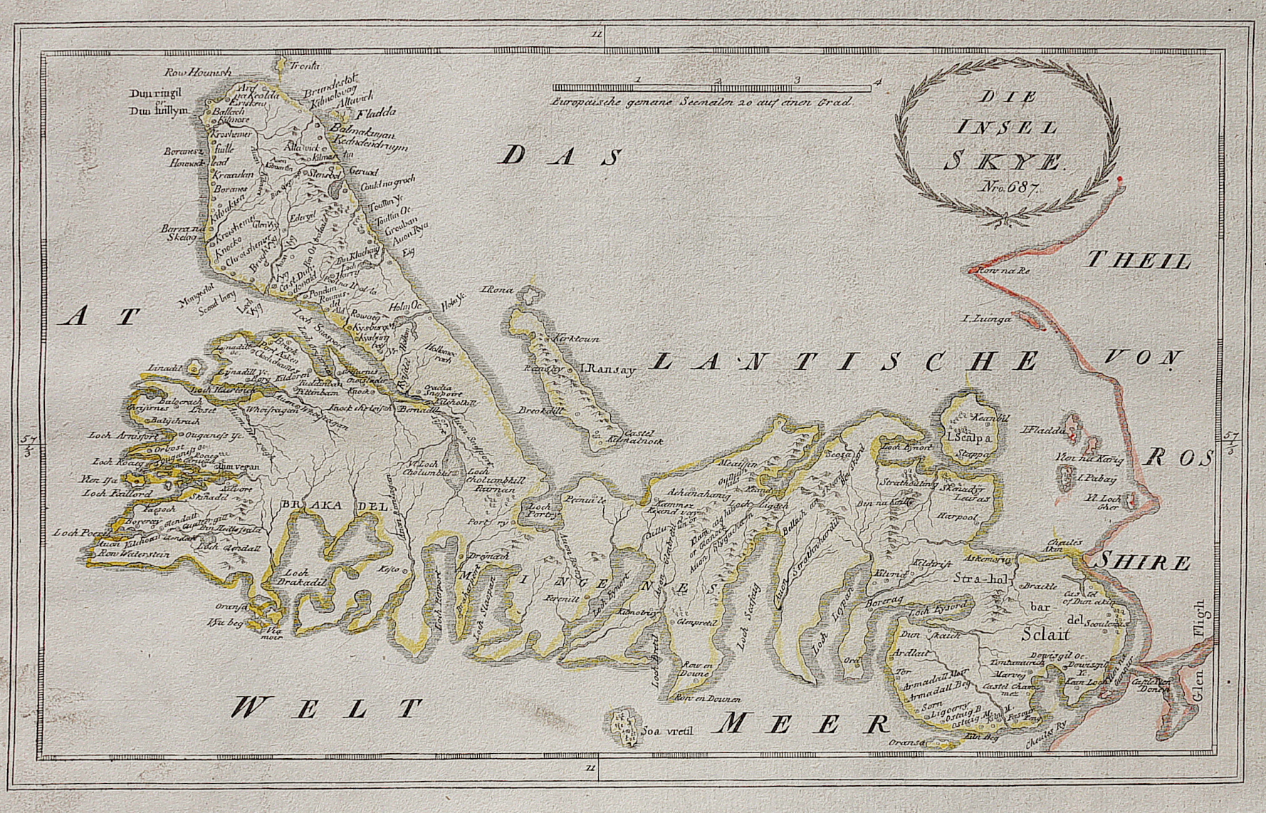 THE ISLE OF SKYE BY REILLY Michael Jennings Antique Maps and Prints