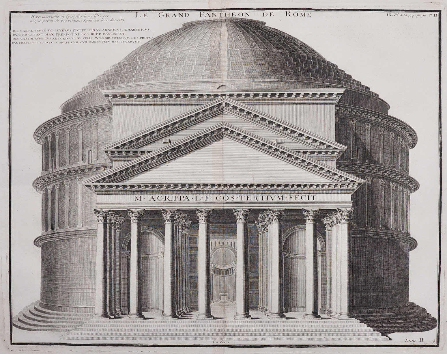 Pantheon Rome Drawing